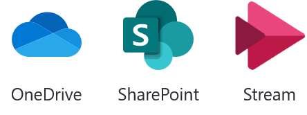 OneDrive, SharePoint, Stream