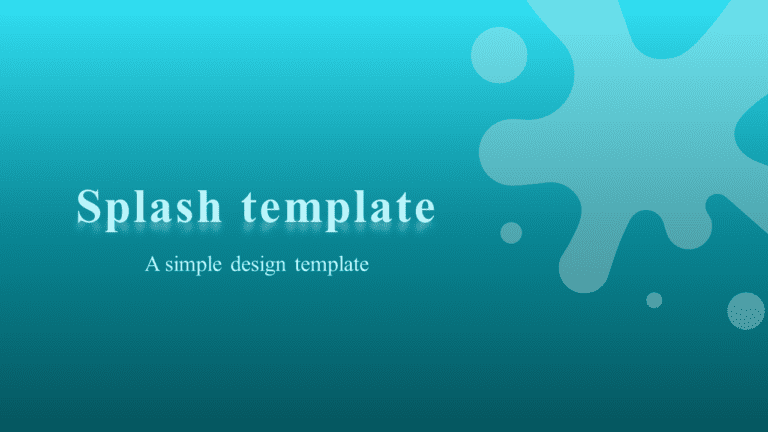PowerPoint Template - Splash